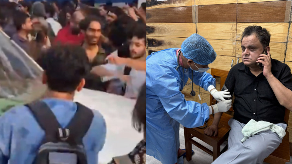 जादवपुर यूनिवर्सिटी में हंगामा, शिक्षा मंत्री की गाड़ी तोड़ी! जादवपुर यूनिवर्सिटी में हंगामा, शिक्षा मंत्री की गाड़ी तोड़ी!