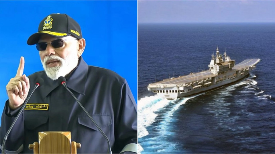 PM Modi at INS Vikrant PM Modi at INS Vikrant