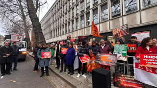 Britain Hindus protest
