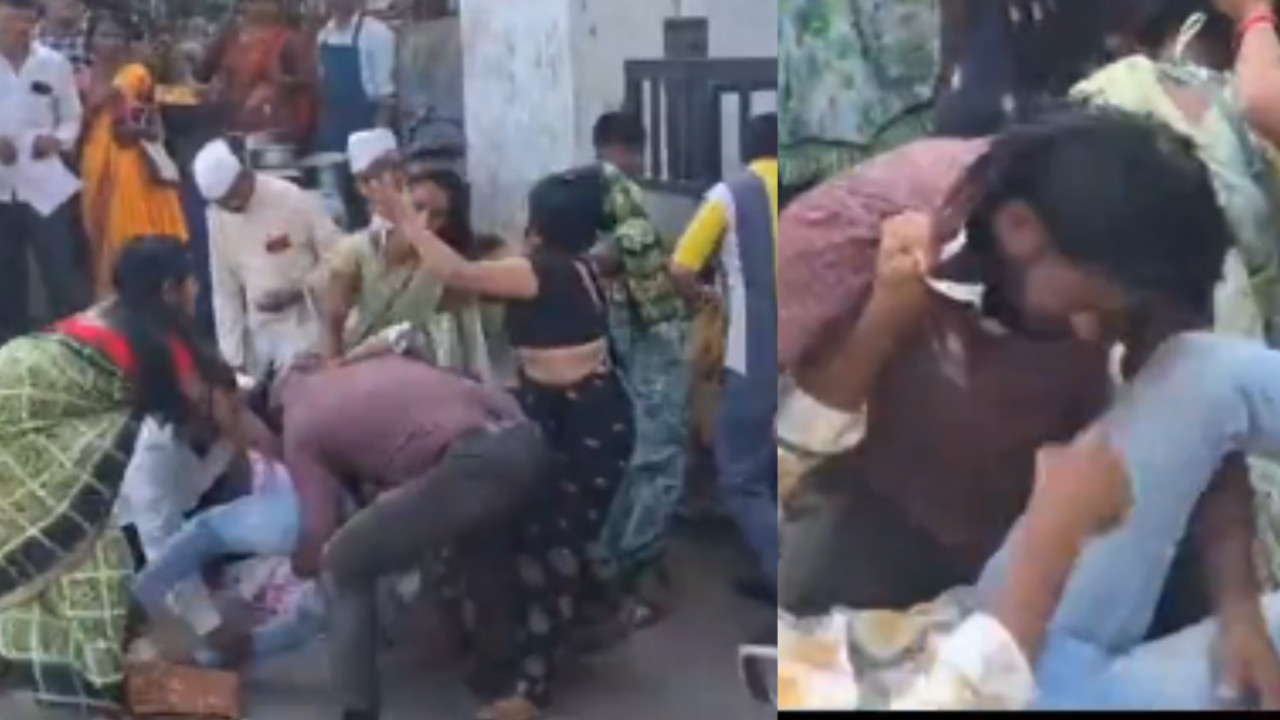 देखी है कहीं ऐसी लड़ाई! सास-बहू के बीच अदालत के बाहर जमकर चले लात-घूंसे, सोशल मीडिया पर वायरल हुआ वीडियो