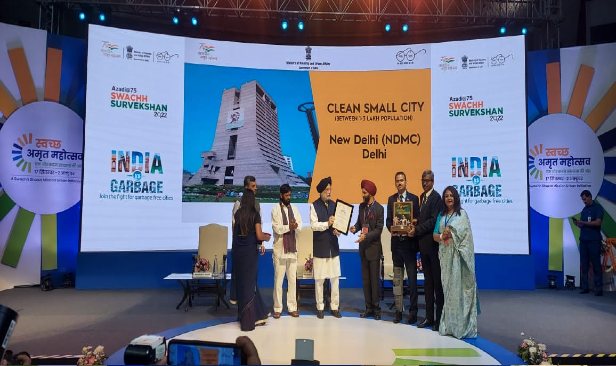 Delhi: NDMC honored for Swachh Survekshan 2022