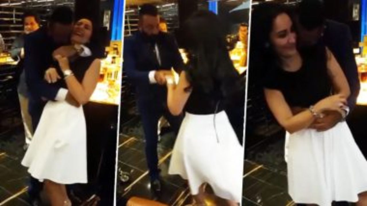 वेडिंग एनिवर्सरी पर Maanayata Dutt ने पति Sanjay Dutt के साथ रोमांटिक अंदाज में किया डांस